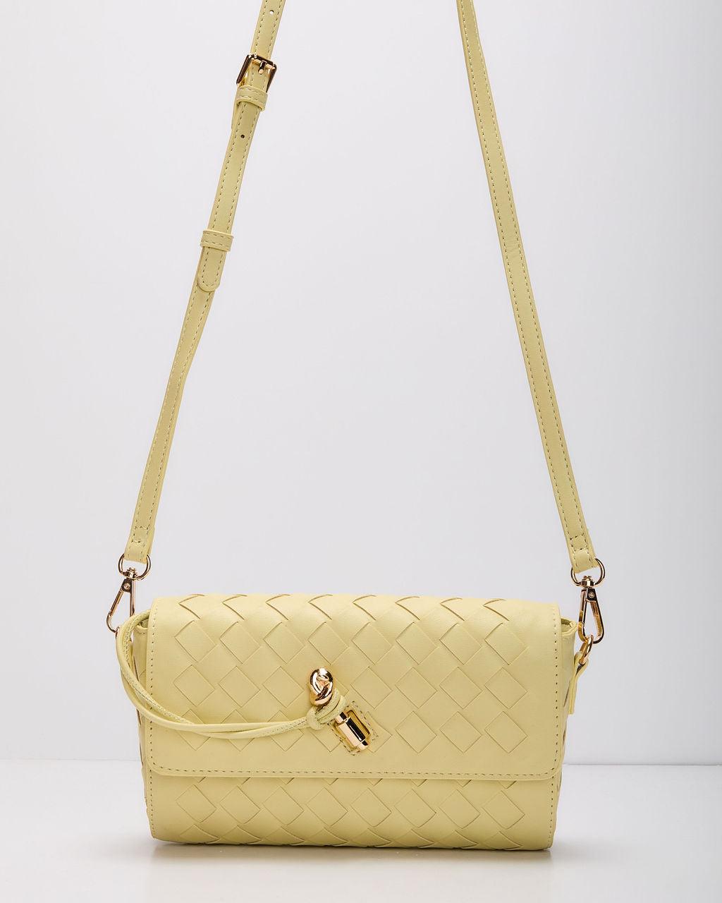 Nalani Woven Leather Crossbody Bag