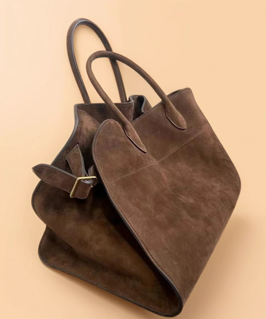 2025 New Brown Large Capacity Handbag