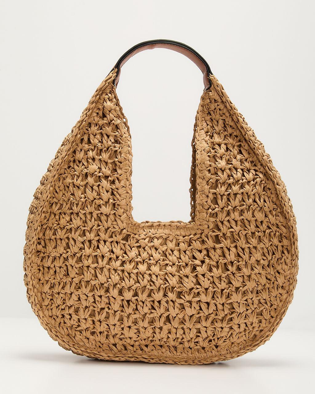 Savannah Woven Straw Tote Bag