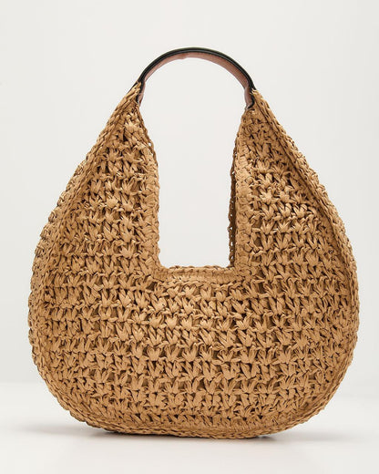 Savannah Woven Straw Tote Bag