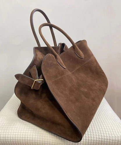 2025 New Brown Large Capacity Handbag