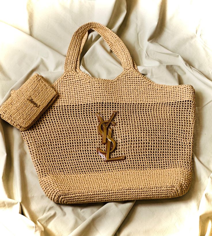 BAG ICARE IN RAFFIA