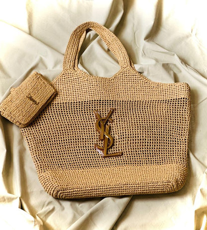 BAG ICARE IN RAFFIA